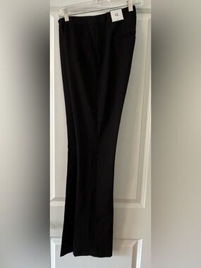NWT - White House Black Market The Boot Black Dress Pants 4L (Long)